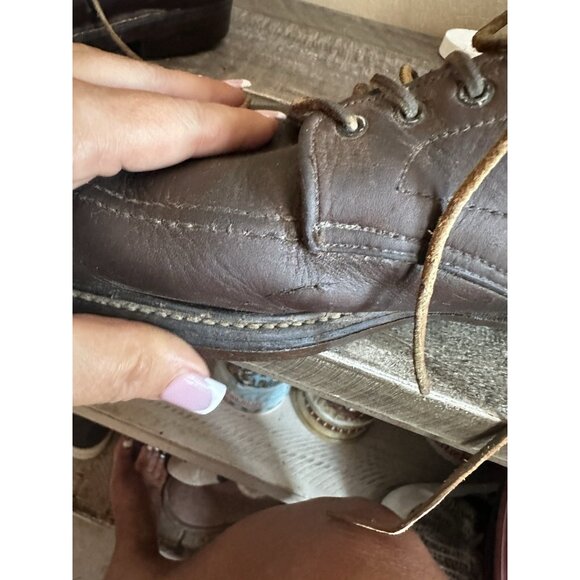 VTG Alden 405 Indy Boots Brown Leather Men's 11.5 AA/B Canvas Lined Made in USA - Picture 11 of 11